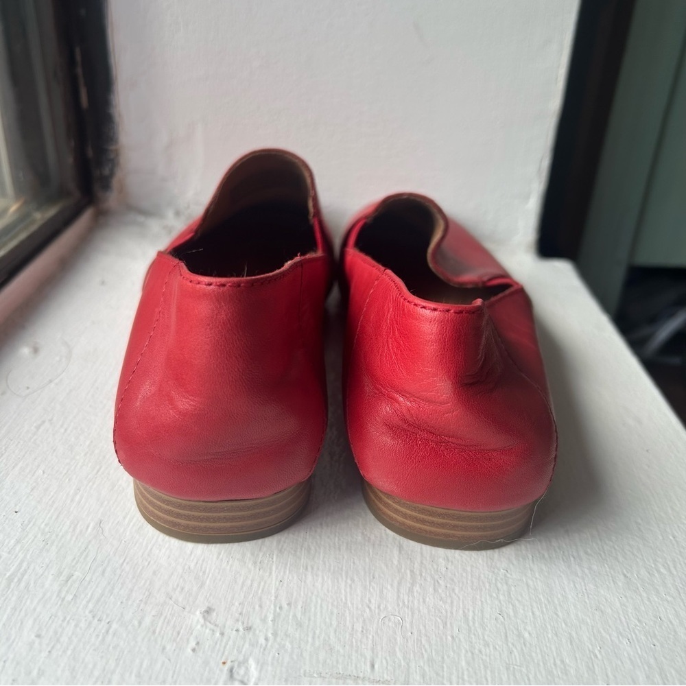 Earth Origins Red Leather Loafer Shoes Women Size 7 NWOT - Picture 5 of 8